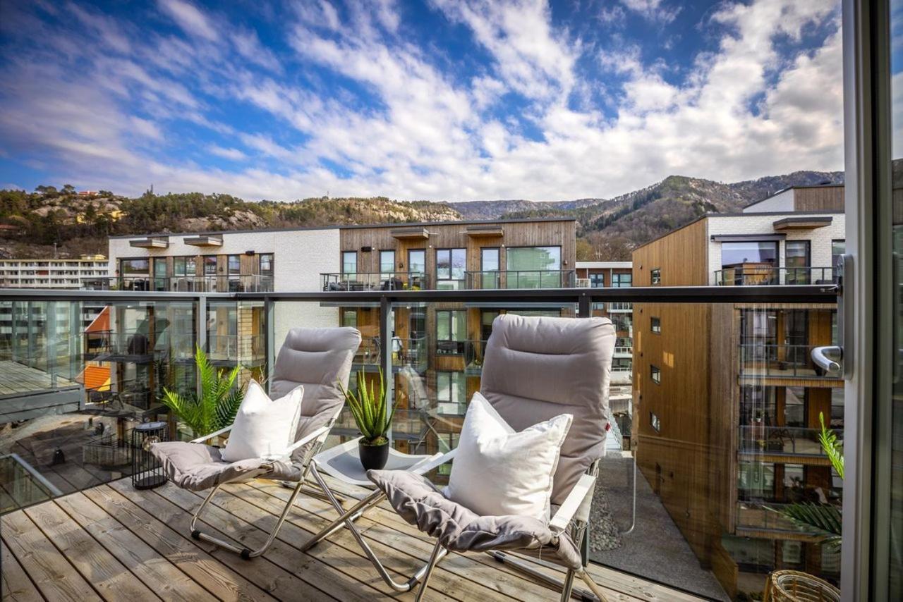 New Penthouse Apartment With Sea View In Bergen Centrum エクステリア 写真